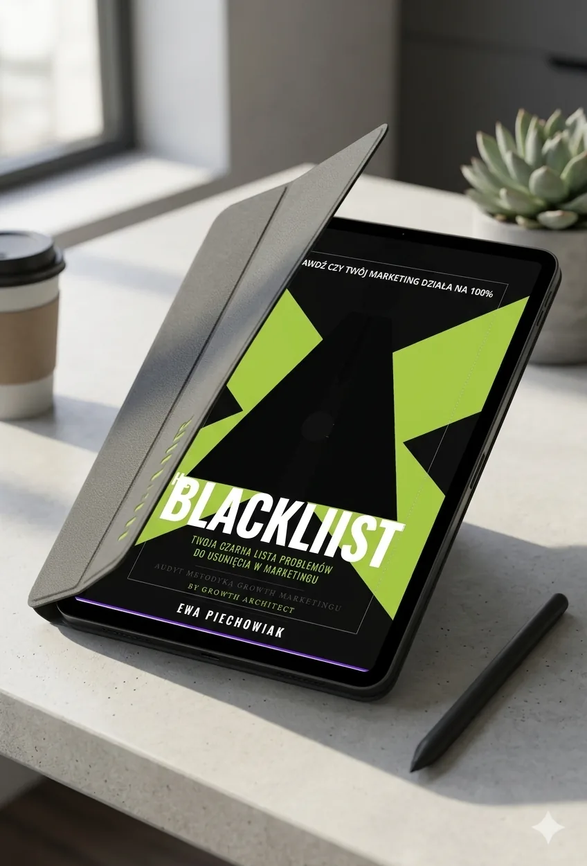 The Blacklist — mockup książki: Checklista Audytu Marketingowego dla MŚP